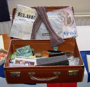 a suitcase full of the things that the spivs touted during the Second World War.